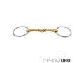 FILETE SEFTON CYPRIUM ORO ANILLA EMBOCADURA HUECA PARTIDA DOBLE GROSOR 18 MM